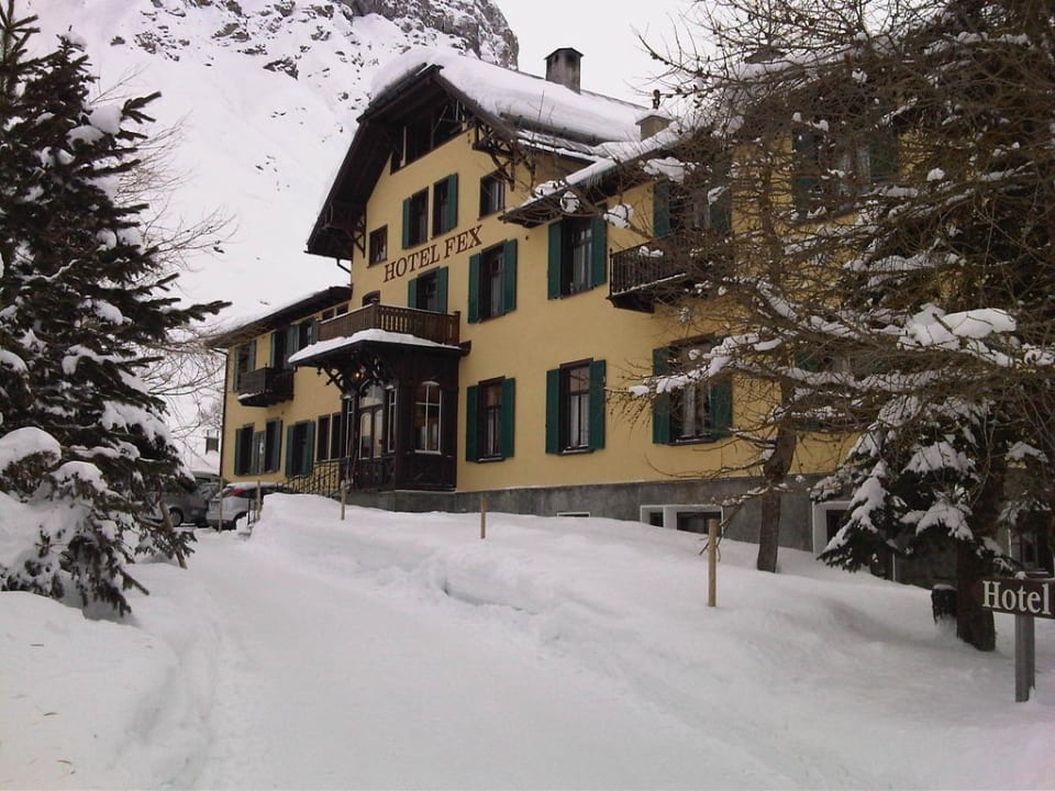 Angekommen mit den Pferdekutschen Hotel Fex