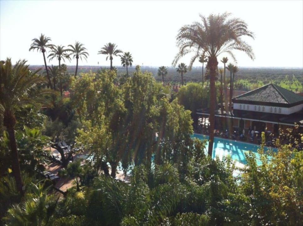 Hotelgarten von oben Hotel La Mamounia