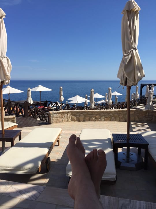 Blick vom Pool Hotel Kalithea Horizon Royal