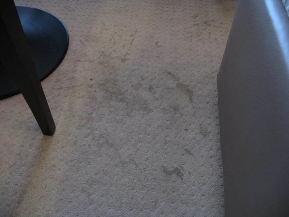 Verdreckter Teppichboden Hotel Olympia