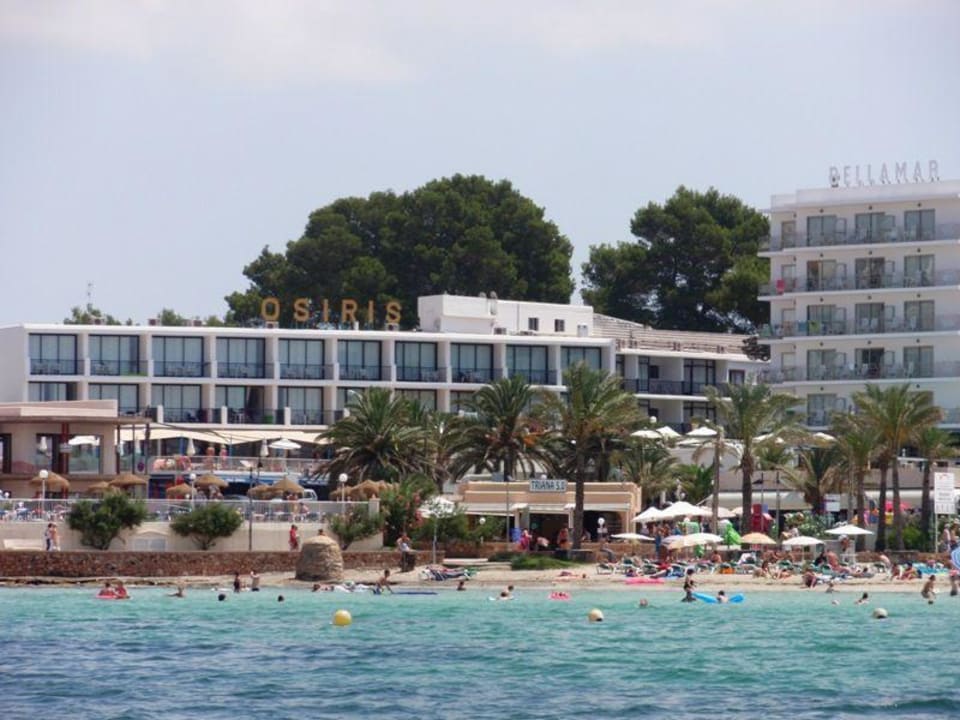 Hotel Osiris vom Wasser aus Hotel Osiris