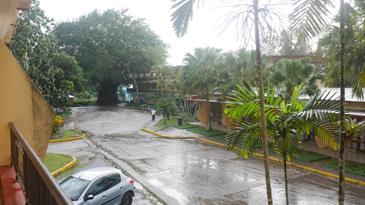 Blick zu den Bungalows Hotel Los Helechos