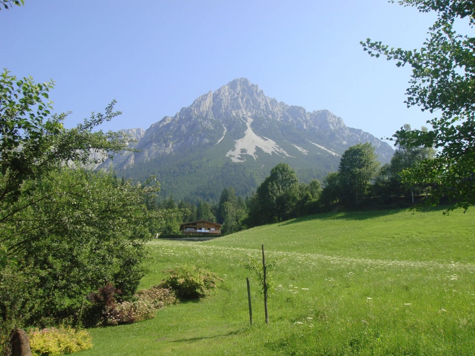 Blick zum Tuxegg (Wilder Kaiser) Grubhof