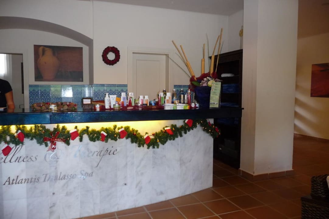 Weihnachtsdeko an der Wellness - Rezeption  SBH Hotel Costa Calma Palace