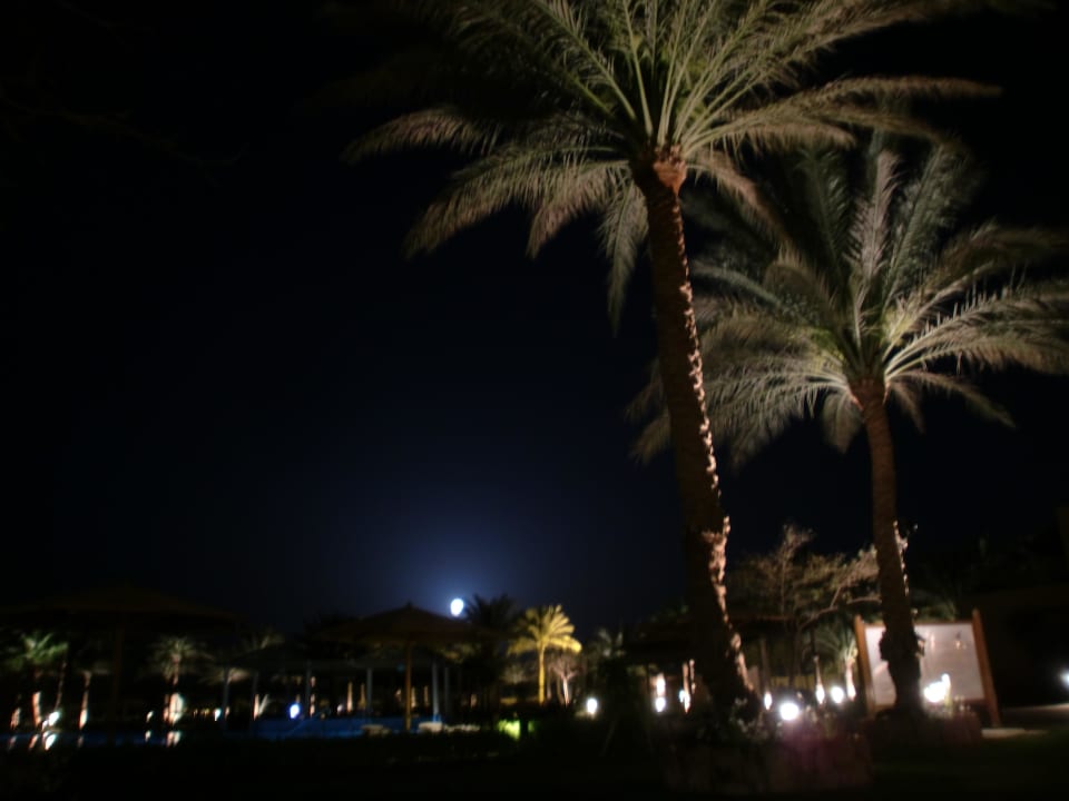 Mondaufgang beim Abendessen Continental Hotel Hurghada