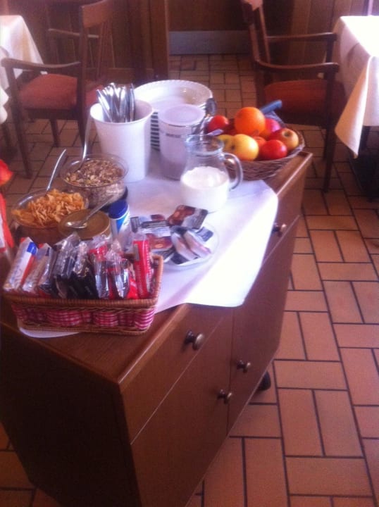 Neben dem Frühstückstisch Hotel Geschermann