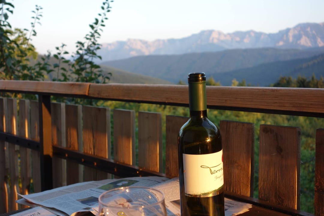 Aussicht Balkon Bauernhof Leitner