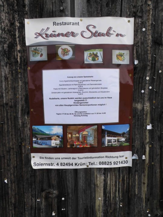 Lecker Essen! Hotel und Restaurant Krüner Stub'n