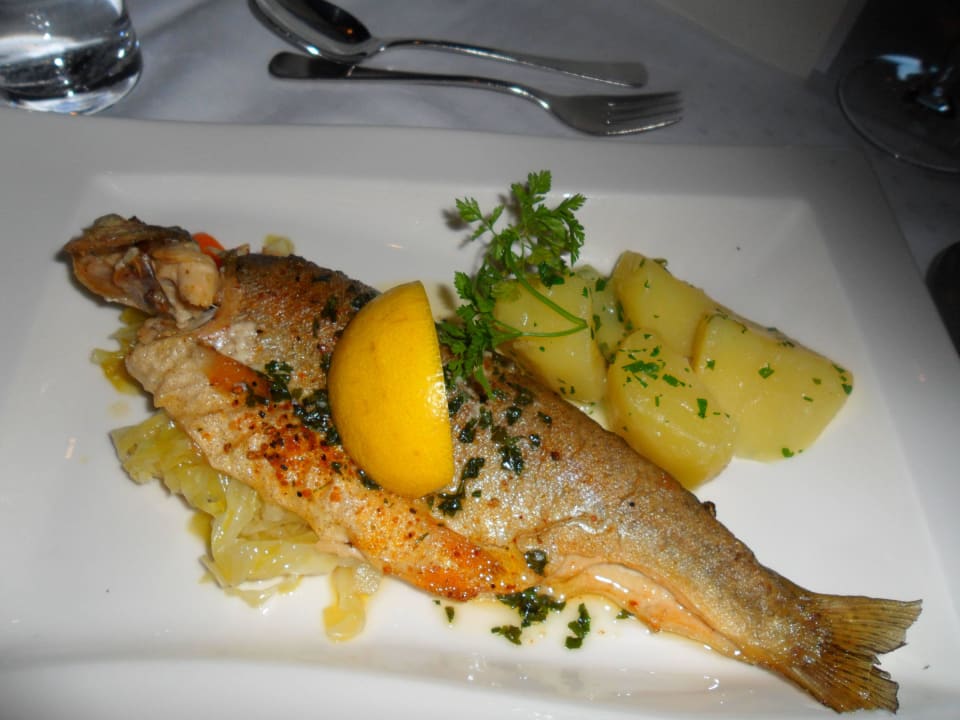 Leckere Forelle!! Hotel DIE SONNE