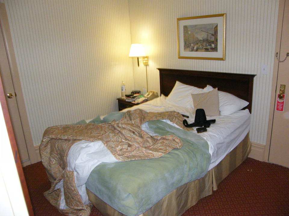 Schlafzimmer in der "Junior Suite" Hotel Wolcott