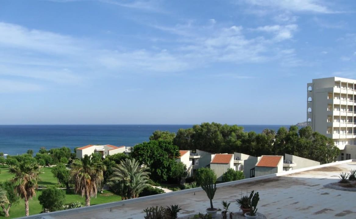 Blick vom Balkon in Richtung Faliraki Grecotel LUXME Dama Dama