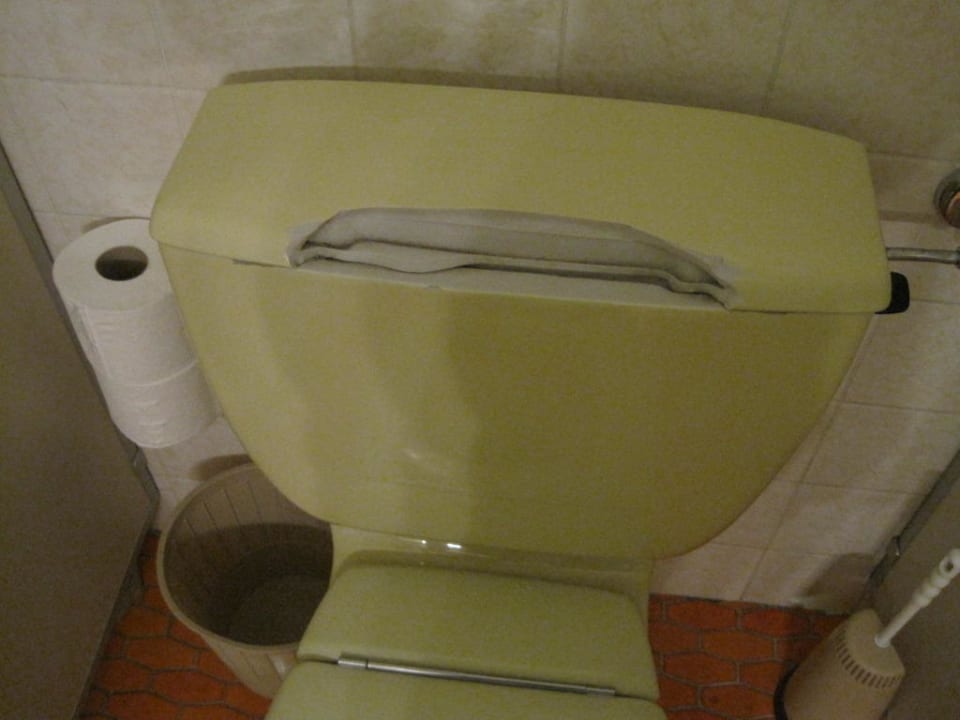 Toilette im Keller Hotel Alphof Alpbach