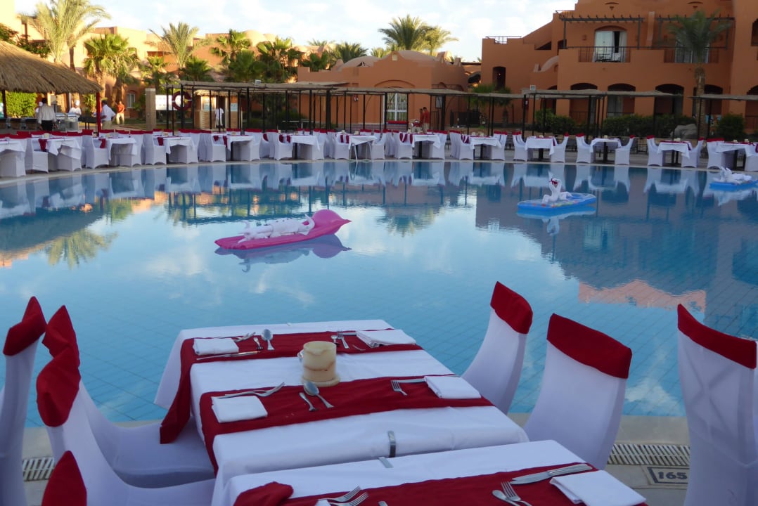 Bestuhlung beim Galadinner Jaz Makadi Oasis Resort