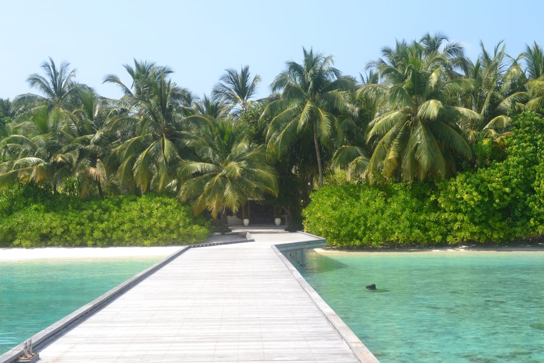 Ankunftssteg Kuramathi Maldives