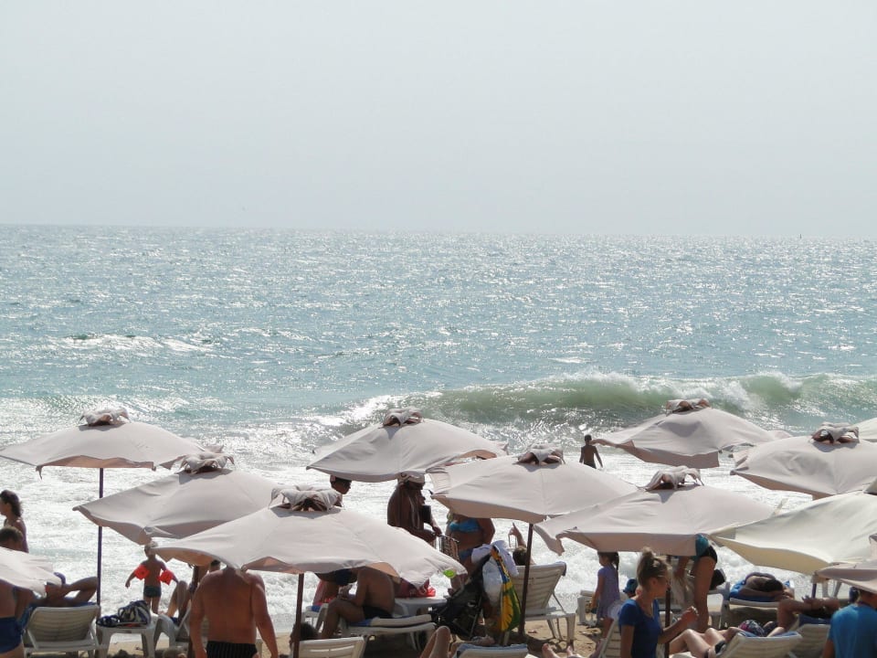 Plaża - tego dnia wiał bardzo silny wiatr Melia Grand Hermitage