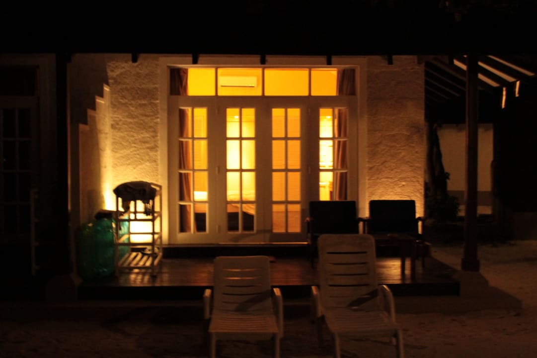 Nr. 124 bei Nacht! Is das nicht gemütlich? Adaaran Select Meedhupparu Island Resort - Premium All Inclusive