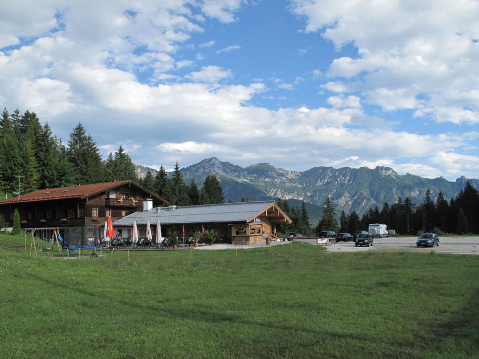 Alpengasthof "Götschenalm" bei Postkartenwetter Alpengasthof Götschenalm