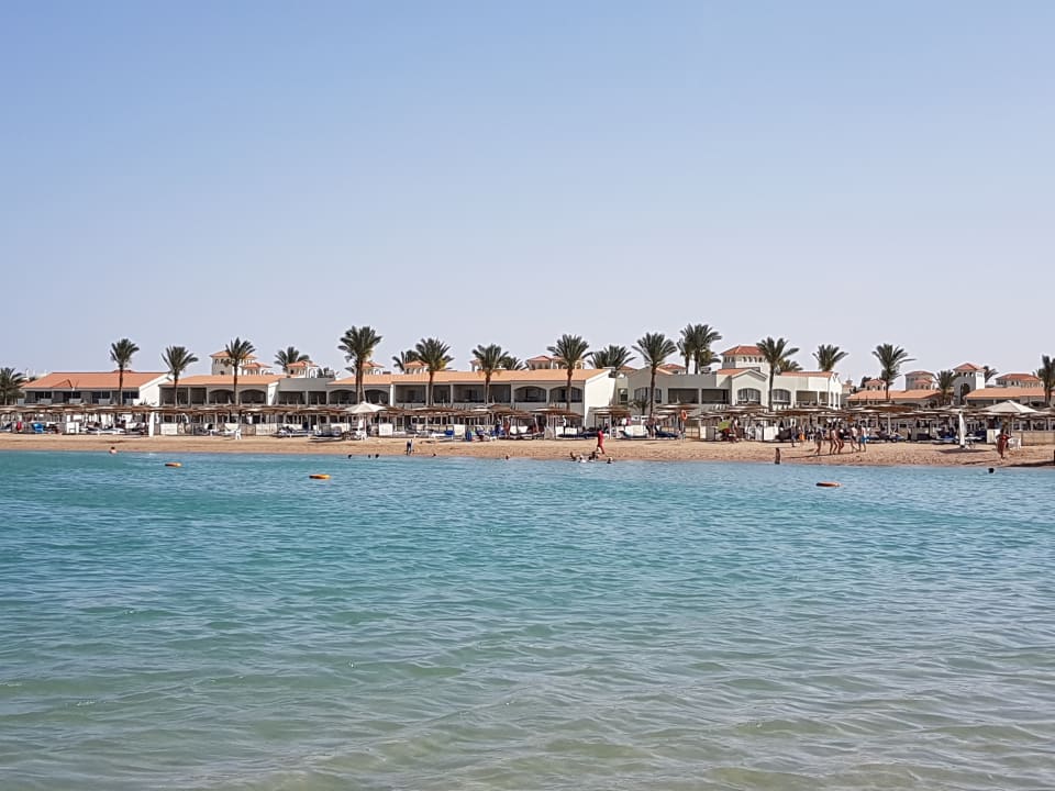 Strand vom Meer aus Pickalbatros Dana Beach Resort - Hurghada