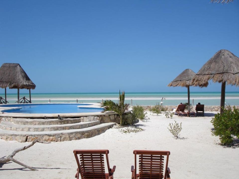 Uitzicht tijdens het eten Hotel Villas Flamingos