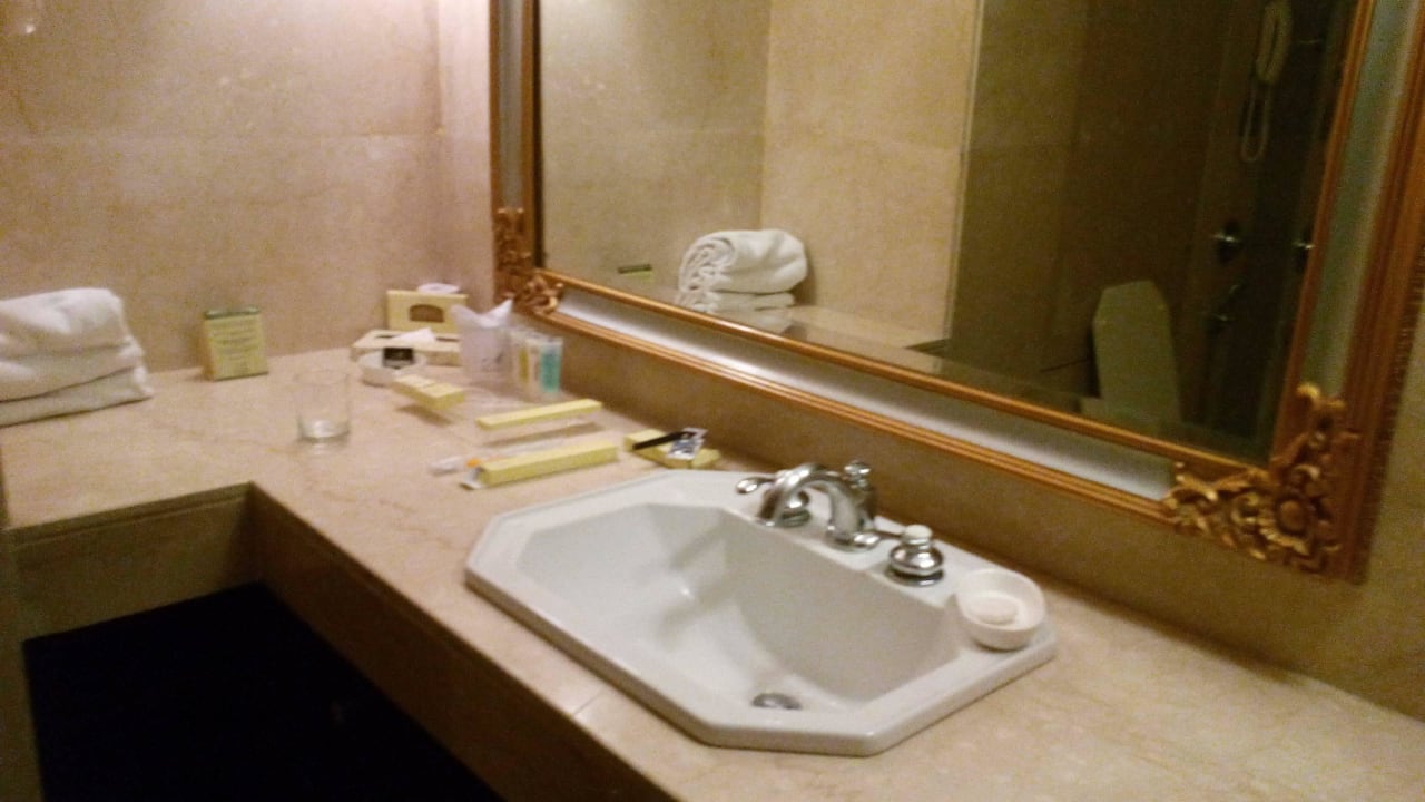 Toilet Wash Basin with toiletries Hotel The Ashok