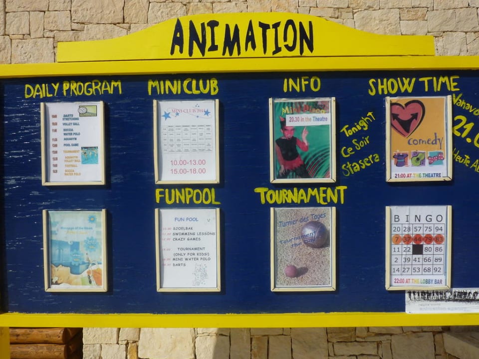 Animationsprogramm Grand Hotel Holiday Resort