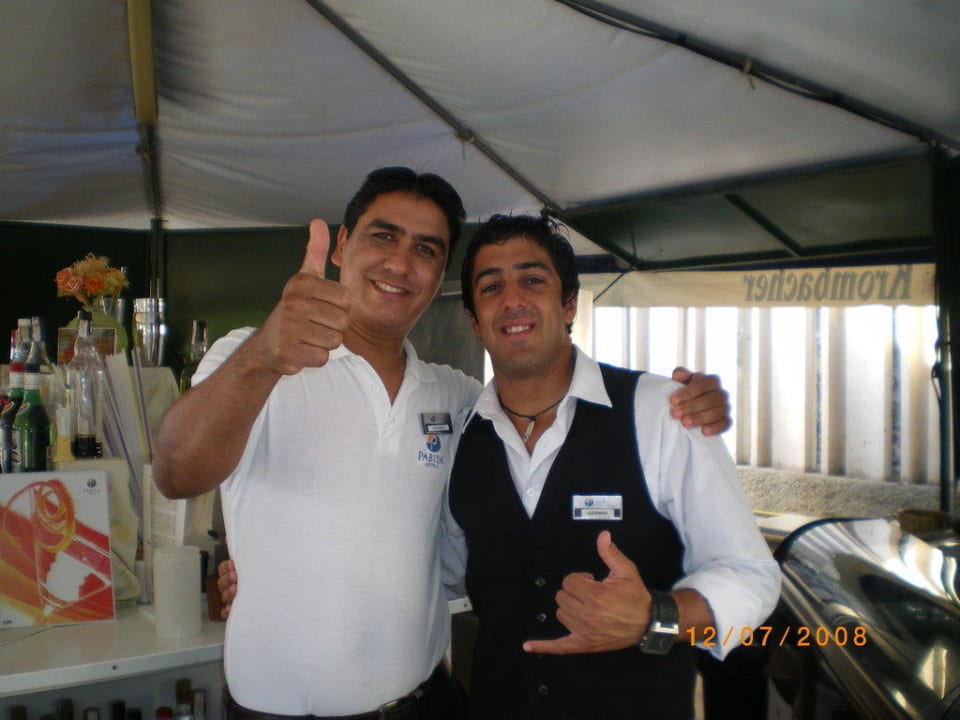 Licardo und German, super Bedienungen Hotel Pabisa Chico