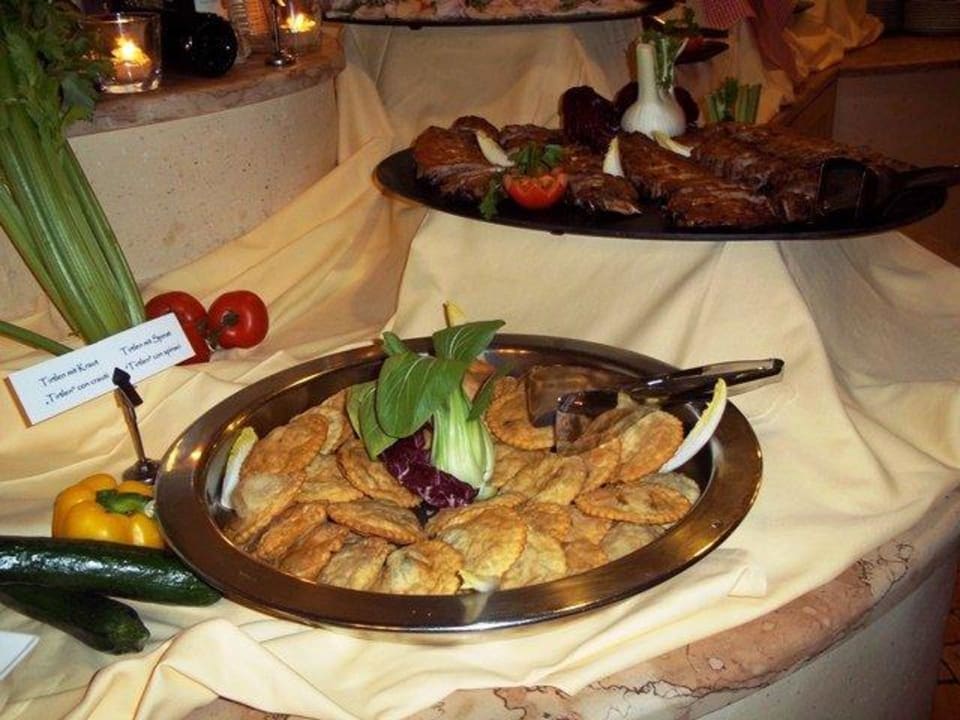 Vorspeisenbüffet am ersten Abend Alphotel Tyrol