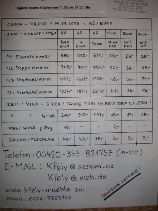 Sonstiges Hotel-Motiv Pension Kfely Mühle