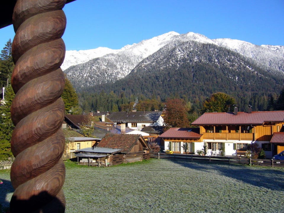 Blick vom Balkon Gästehaus am Kurpark