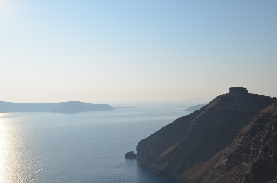 Blick in den Norden Richtung Oia Belvedere Suites Santorini