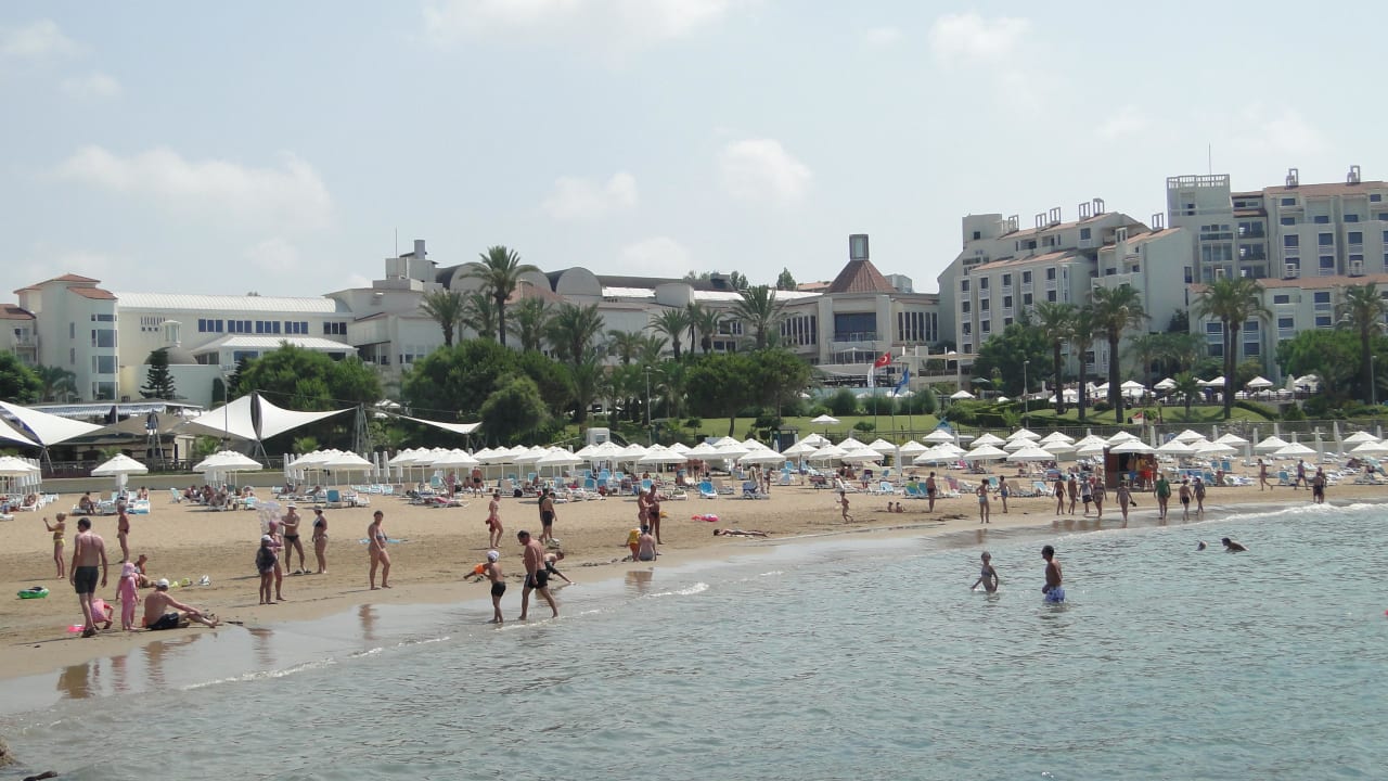 Widok na hotel z plaży PALOMA Perissia