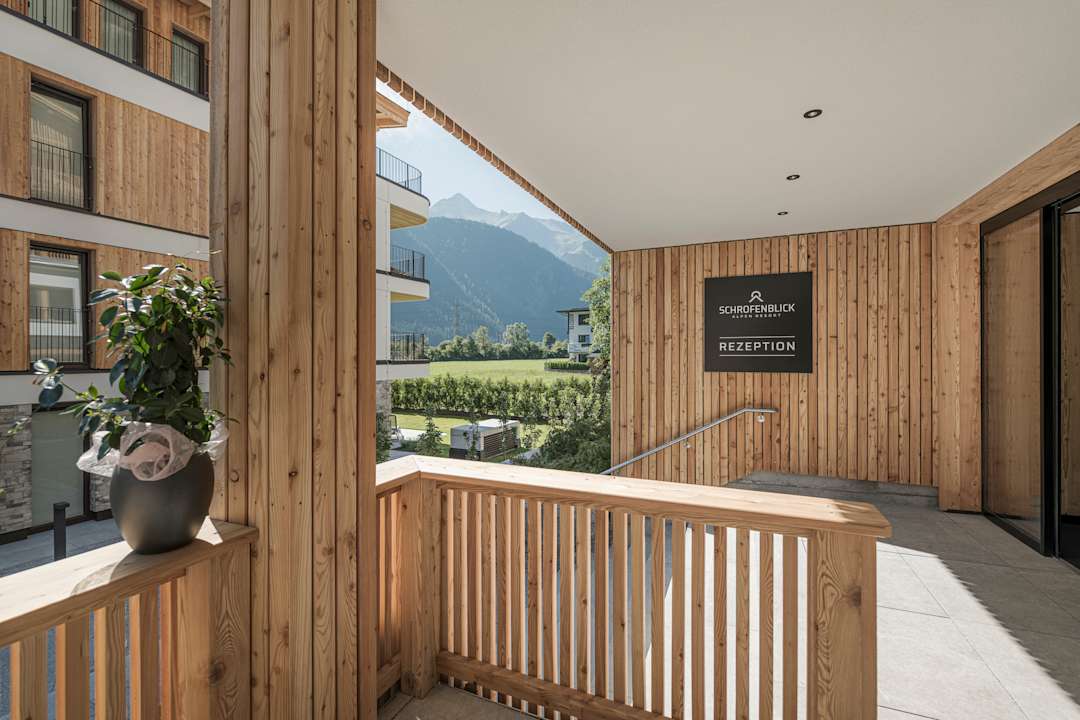 Außenansicht Alpen Resort Schrofenblick