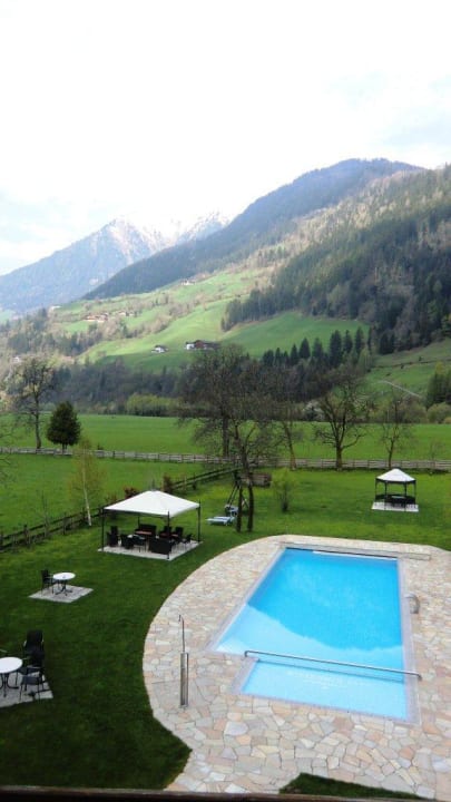 Blick vom Balkon Hotel Wiesenhof Garden Resort