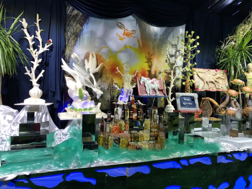 AVATAR Silvesterdeko 2018 in der Aufbauphase  Pickalbatros White Beach Resort - Hurghada