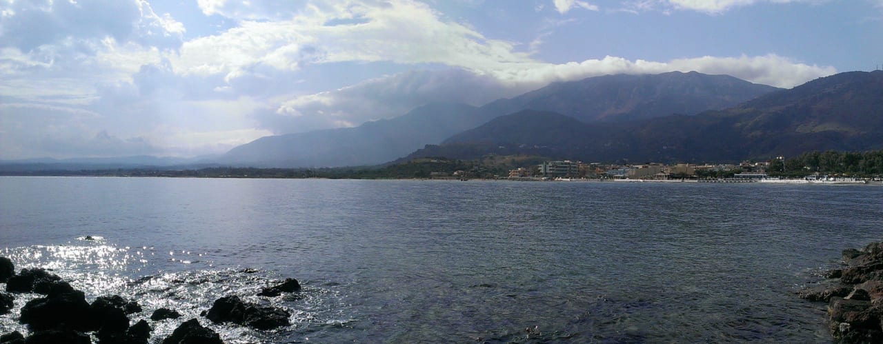 Blick von der Kapelle auf das Hotel Hotel Corissia Princess