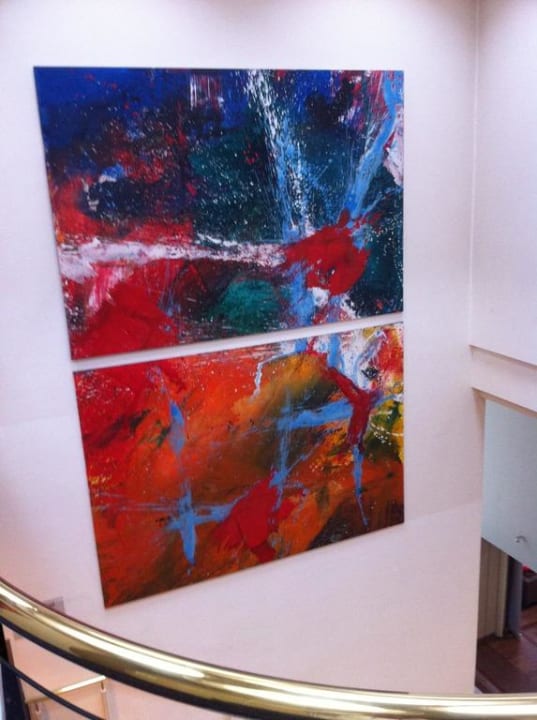 Treppenhaus im angeschlossenem 4 Sterne Hotel Arthotel ANA Hafen City