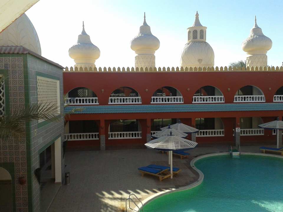 Blick vom Balkon Pickalbatros Alf Leila Wa Leila Resort - Neverland Hurghada