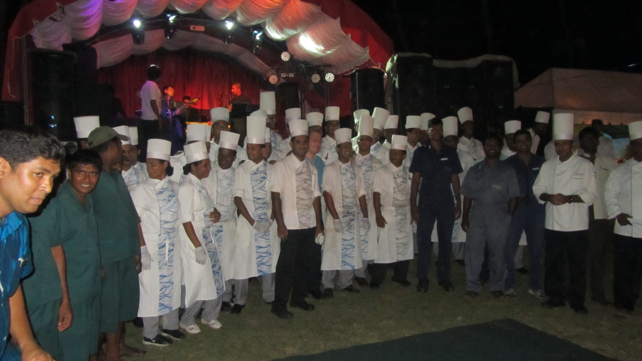 Das Silvester Versorgungsteam der Küche Club Hotel Dolphin