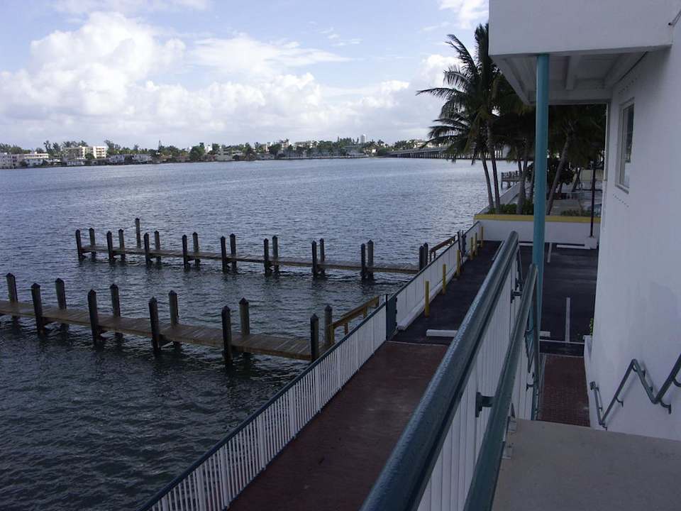Blick von der Terrasse North Bay Inn Miami
