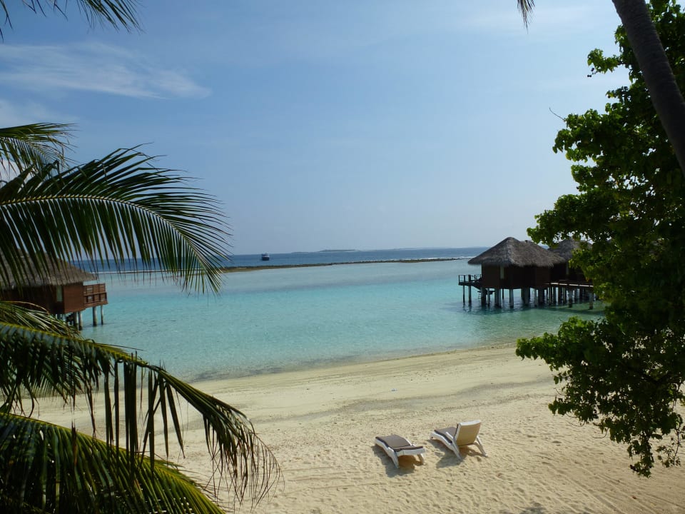 Blick von unserem Balkon Zimmer 310 Sheraton Maldives Full Moon Resort & Spa