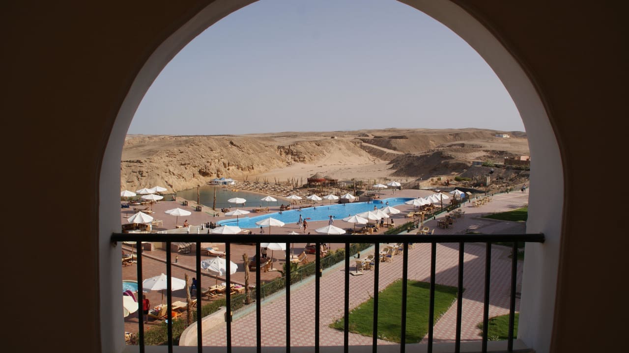 Panorama zatoki z hotelu Siva Golden Bay Makadi