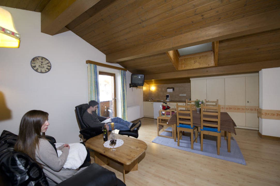 Wohnzimmer Apt. Gamskogel Gästehaus am Schmelzerbach