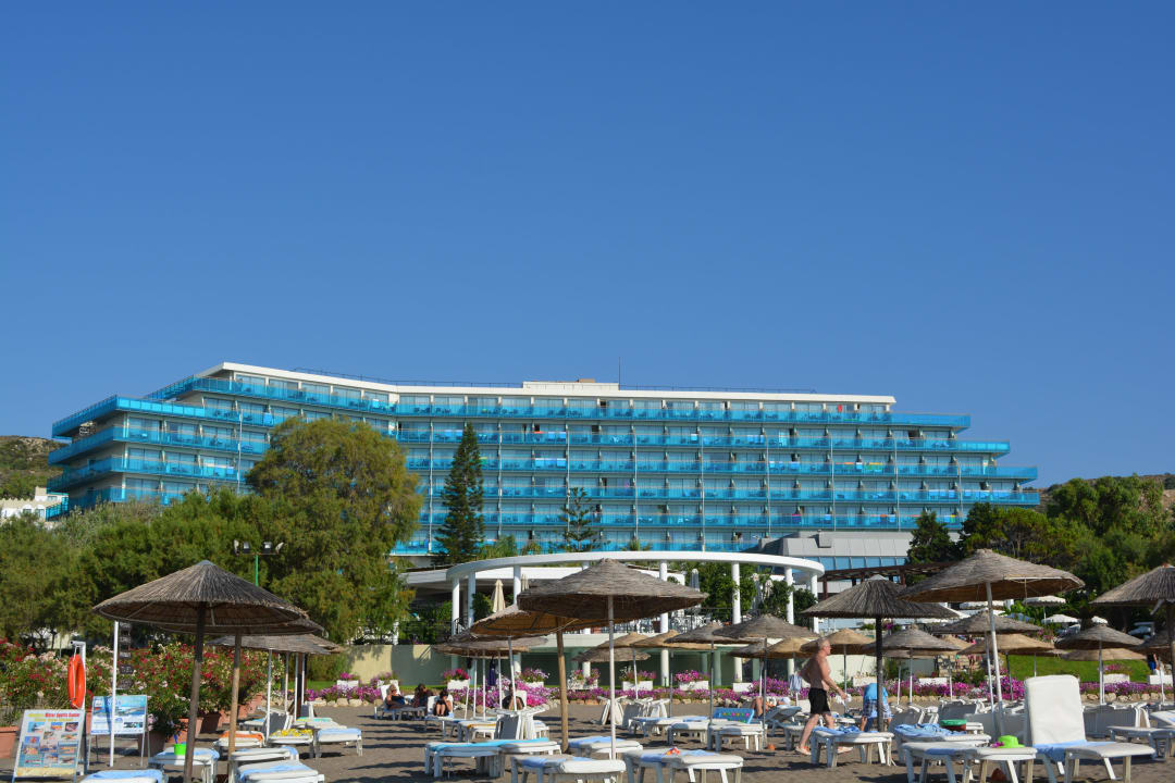 Hotel vom Strand aus Hotel Calypso Beach