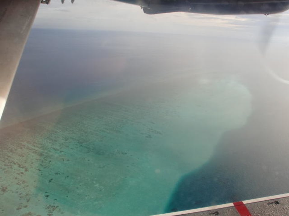 Malediven von oben Kuramathi Maldives