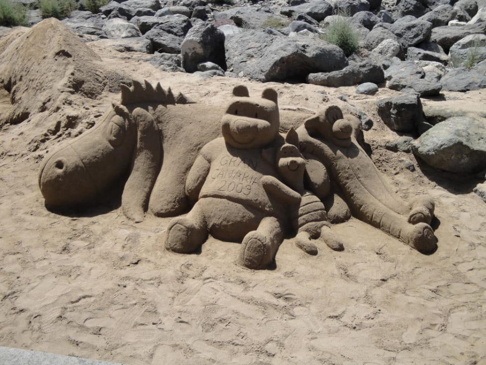 Am Strand  Hotel Riu Gran Canaria