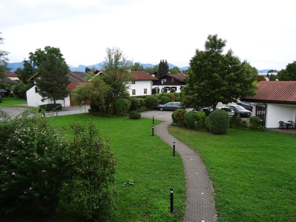Ausblick vom Balkon Zimmer 26 im Gästehaus Hotel Christl