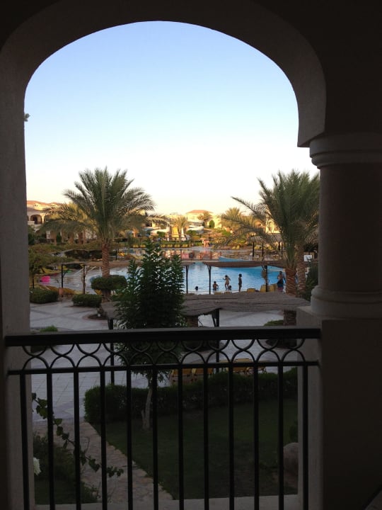 Ausblick aus unserem Zimmer Jaz Mirabel Park & Club