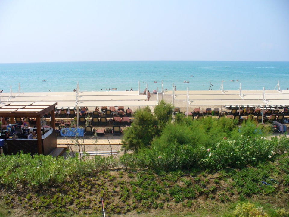 Blick auf das Meer von der Poolbrücke aus Sherwood Dreams Resort