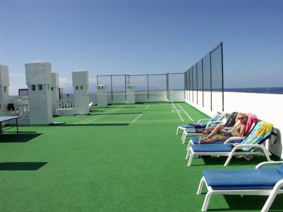 Große Sonnenterrasse/Badmintonplatz BLUESEA Lagos de Cesar