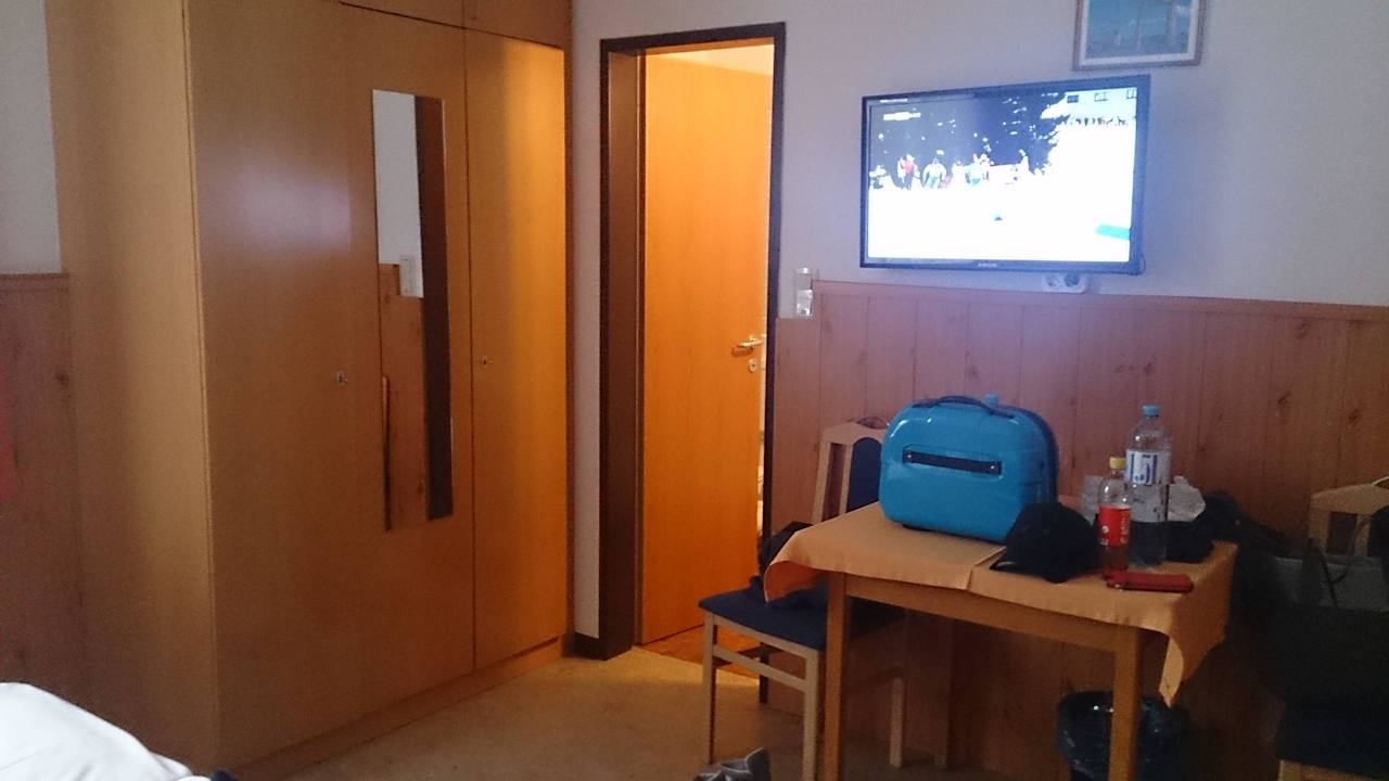 Blick von der Eingangstüre zum Bad Hotel Haus Franziskus